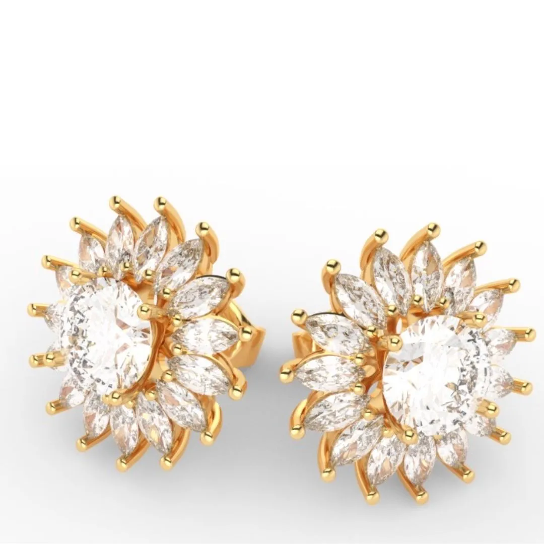 Alchemy 9ct Gold 1.5ct Lab Grown Diamond Stud & Jacket