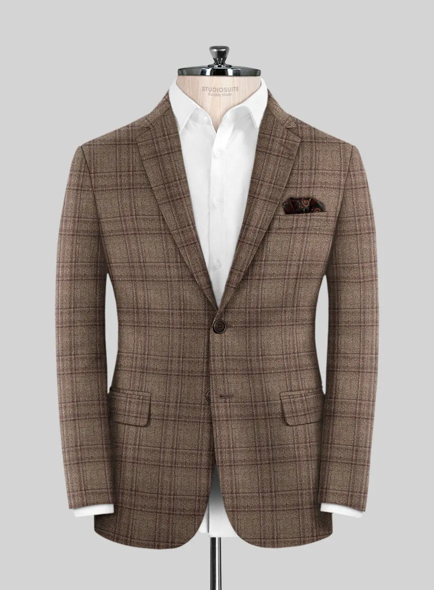 Scabal Amber Brown Wool Jacket