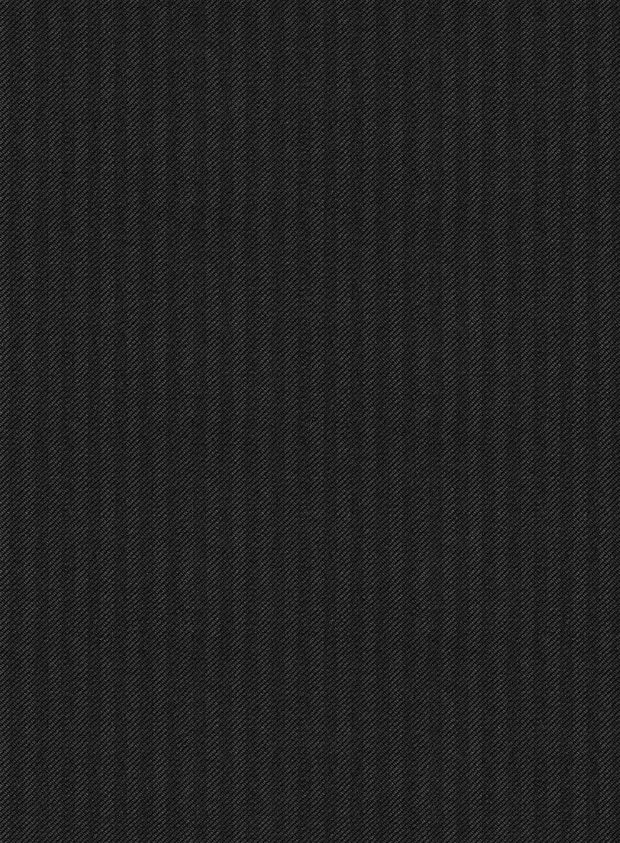 Scabal Tunata Stripe Black Wool Jacket