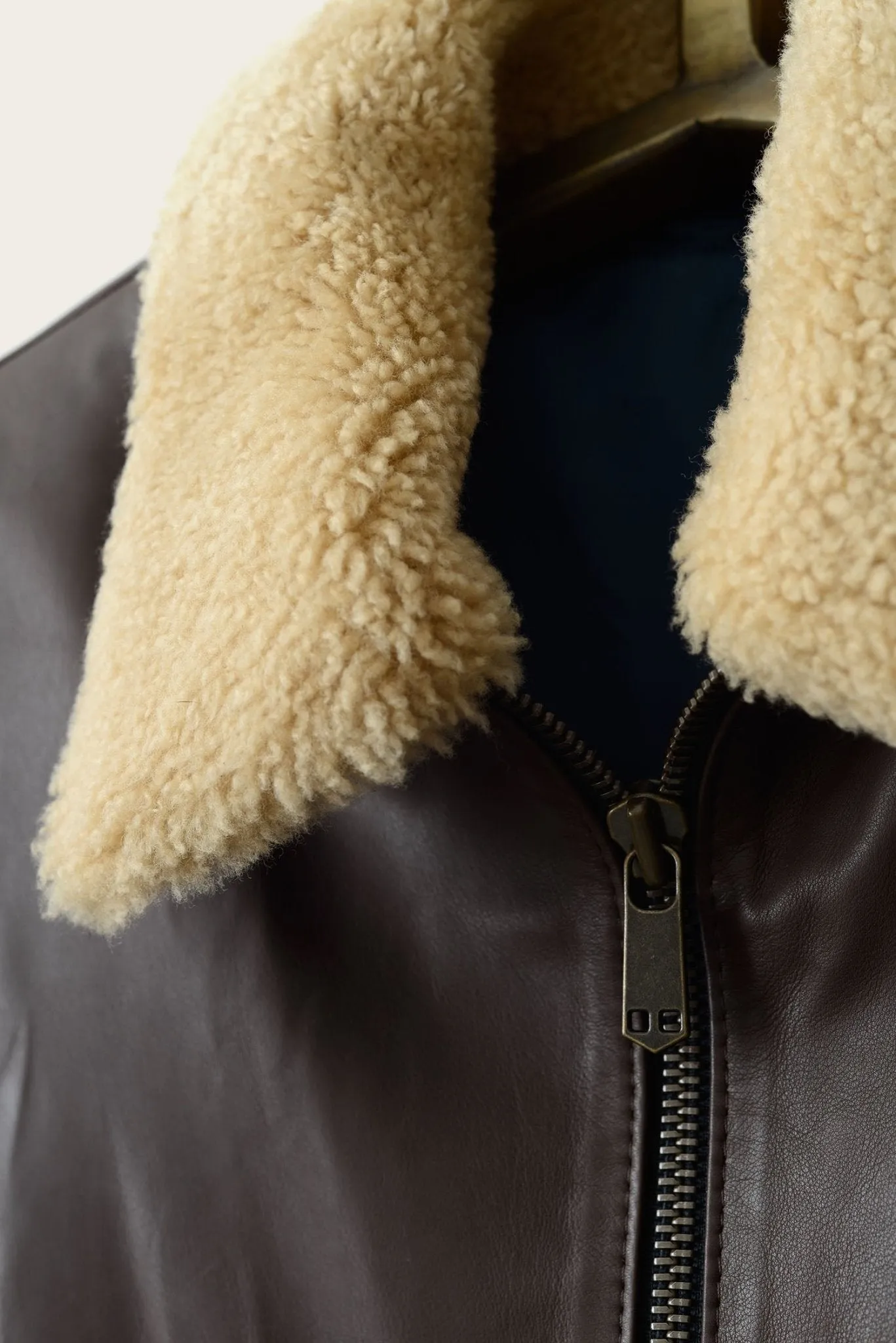 The Emmett: Brown Elton Calf with Shearling Collar