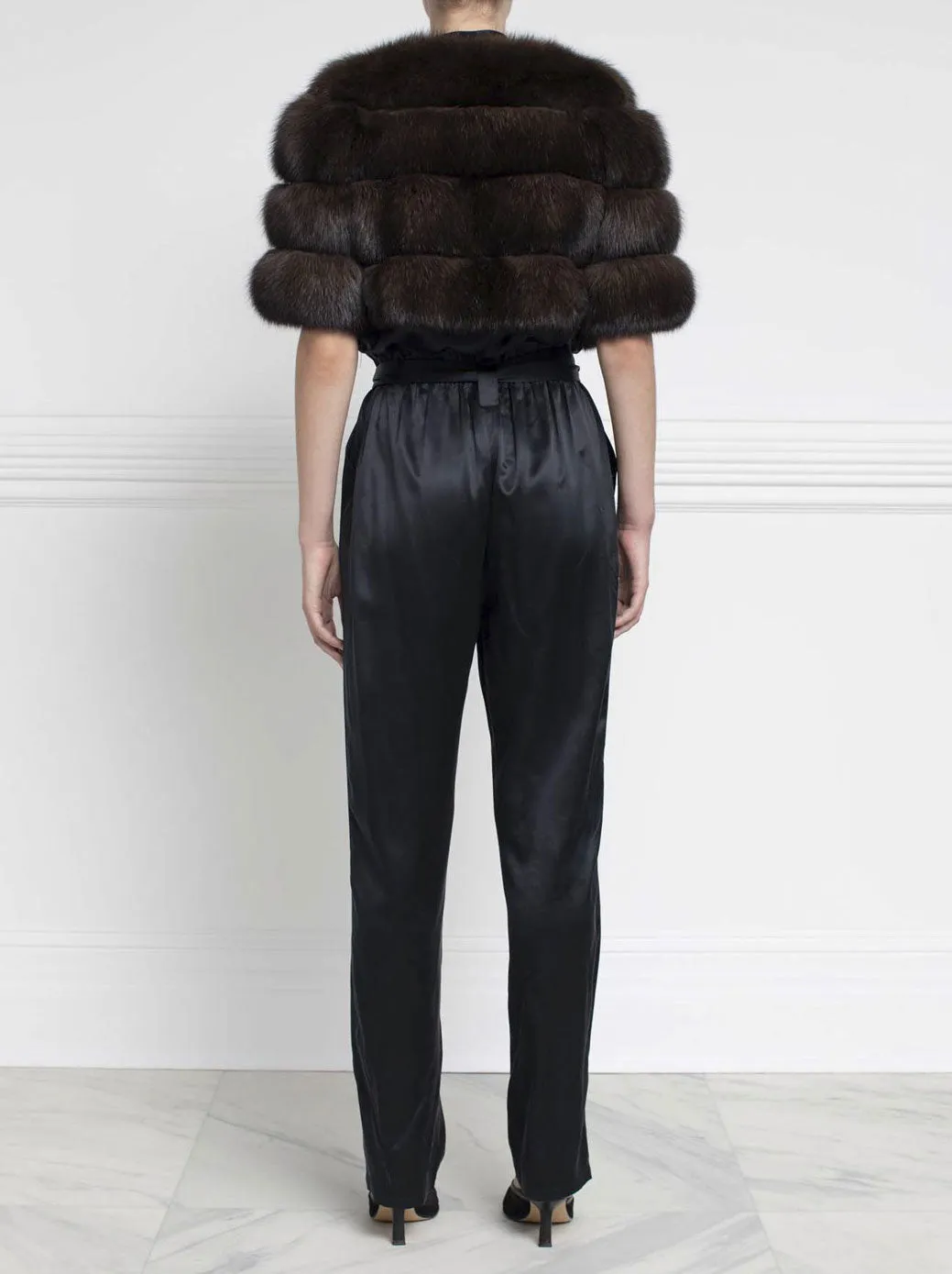 The Sable Stratus Fur Shrug